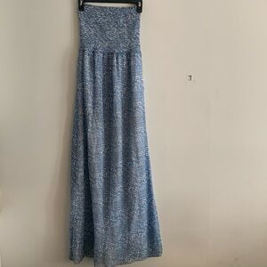J. McLaughlin Blue and White Maxi Dress